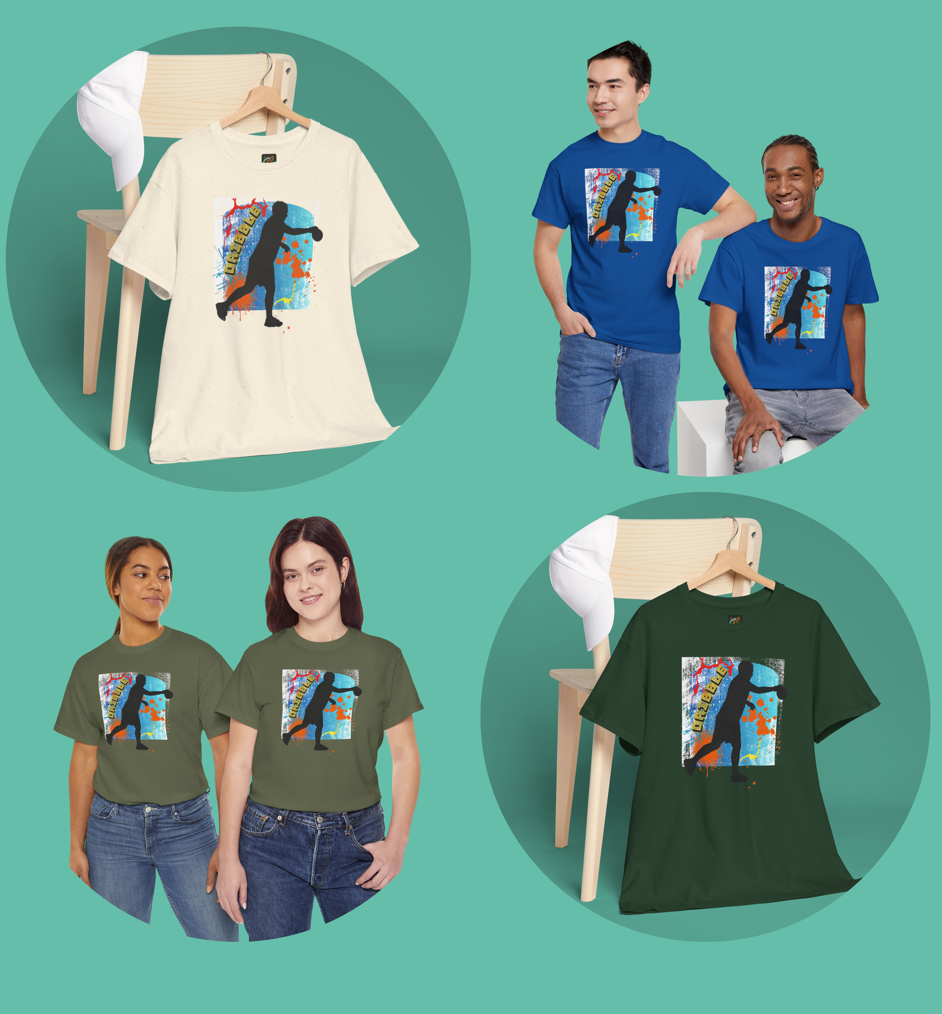 Uniek Sport Dribble T shirt