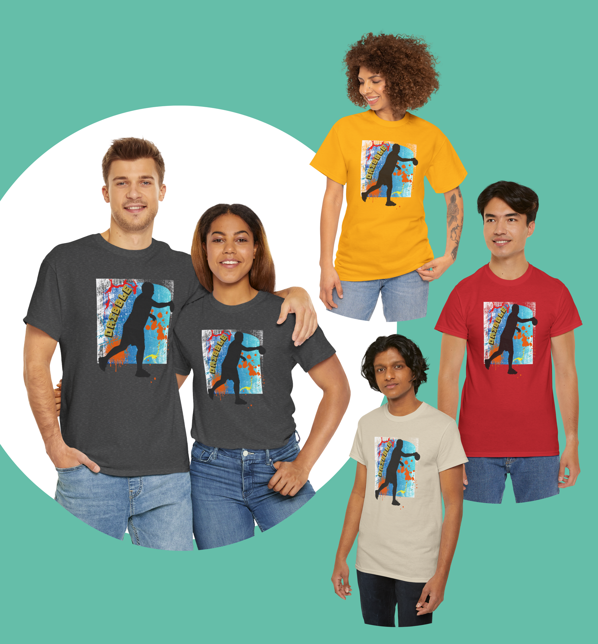 Uniek Sport Dribble T shirt