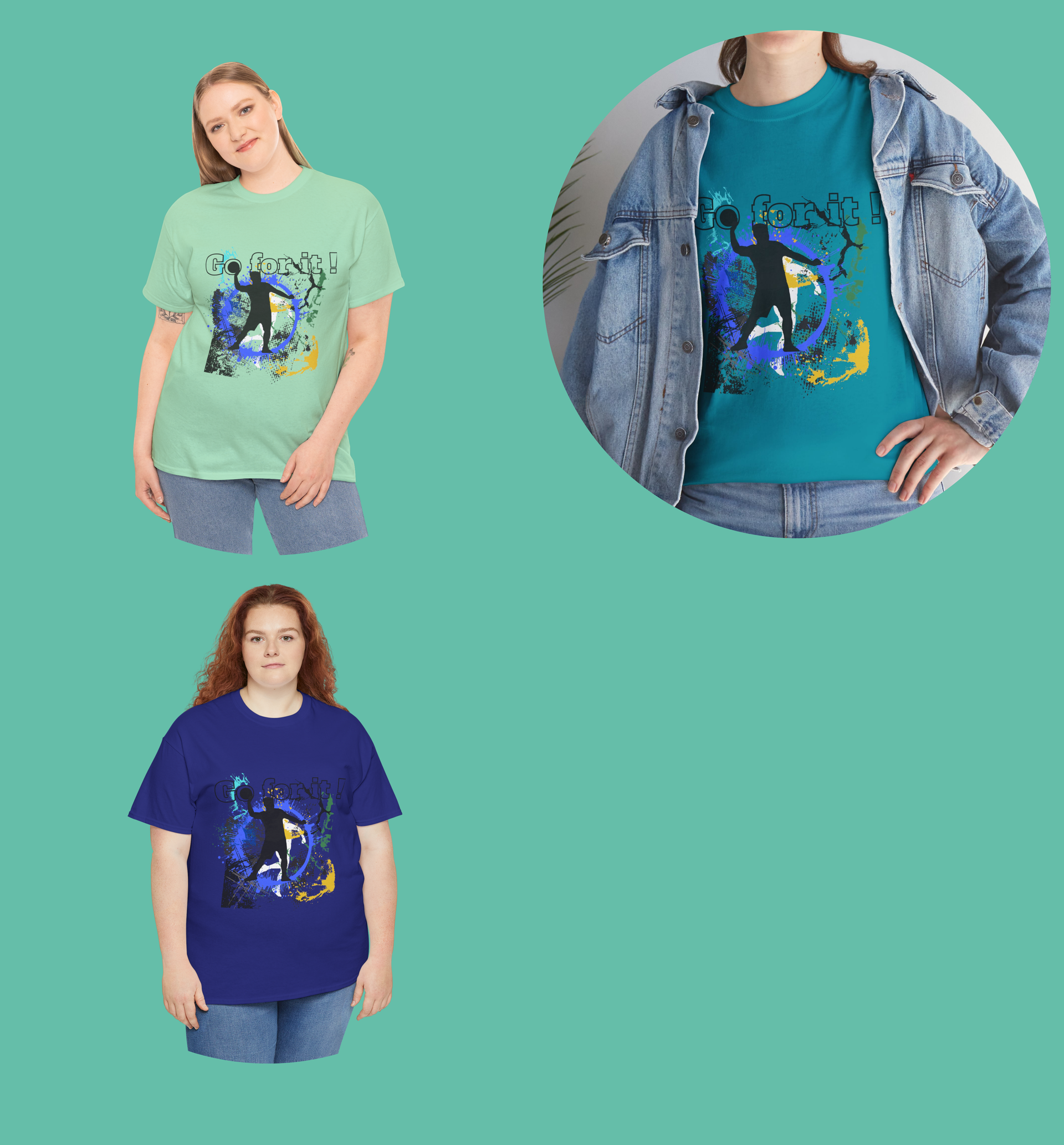 Het handbal T shirt Go for it!