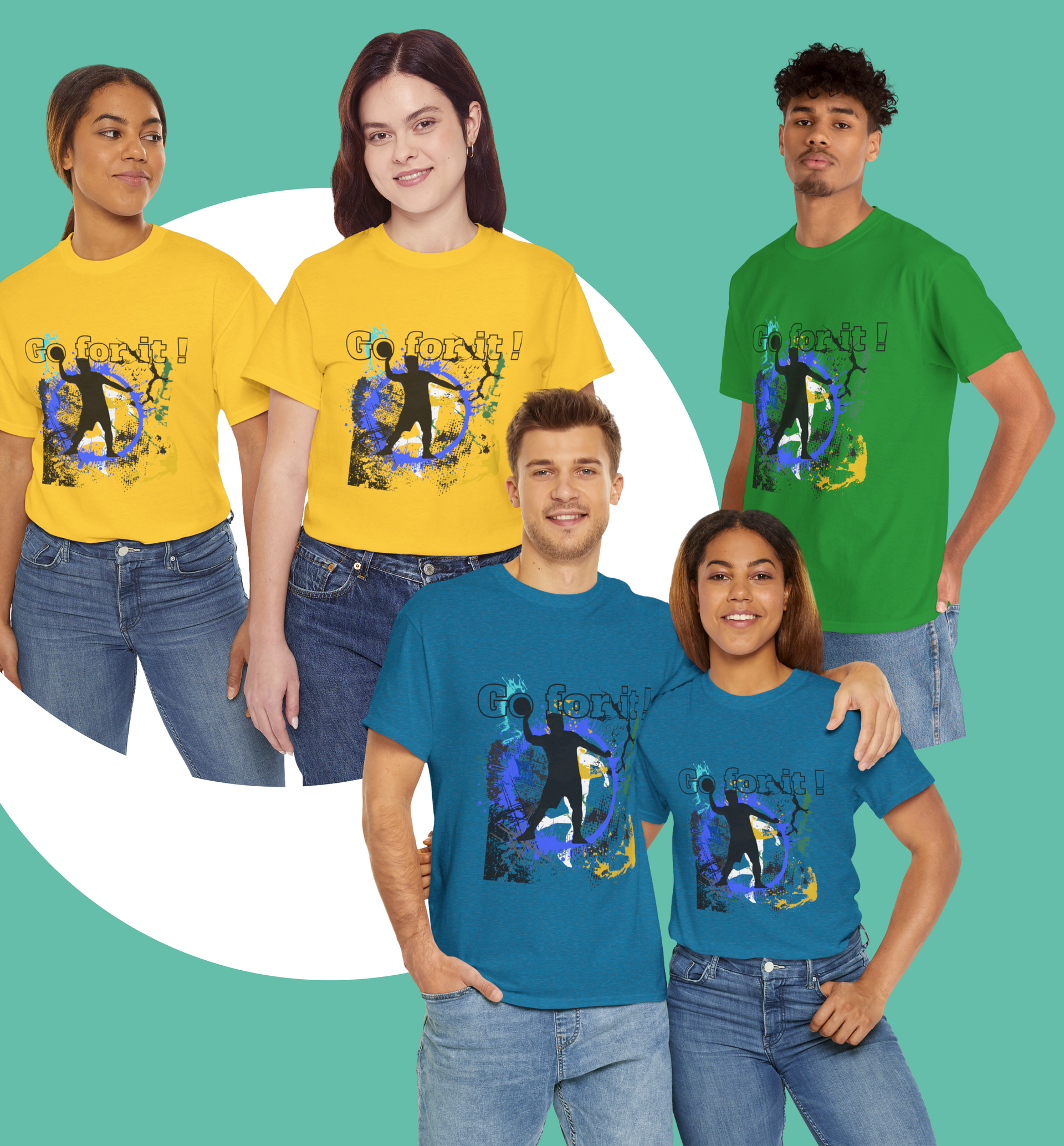 Het handbal T shirt Go for it!