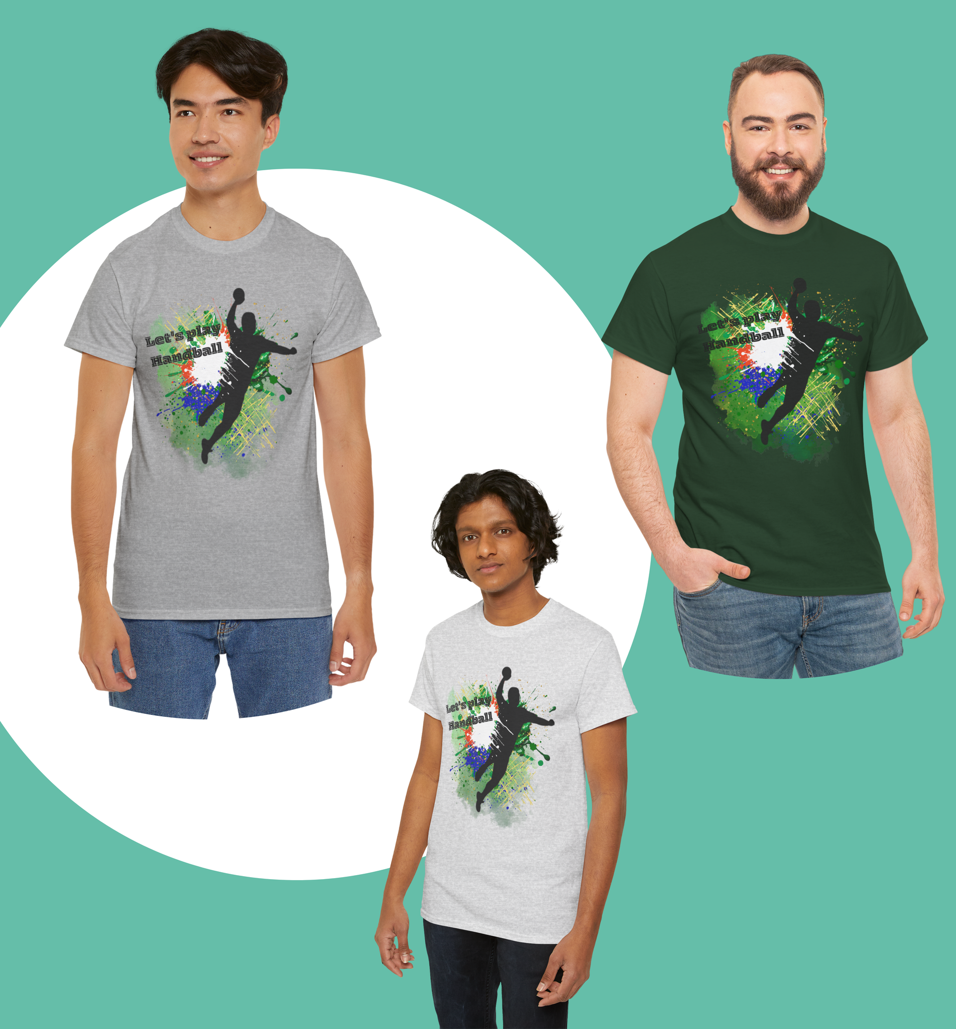 Sport t shirt; Let’s play handball!