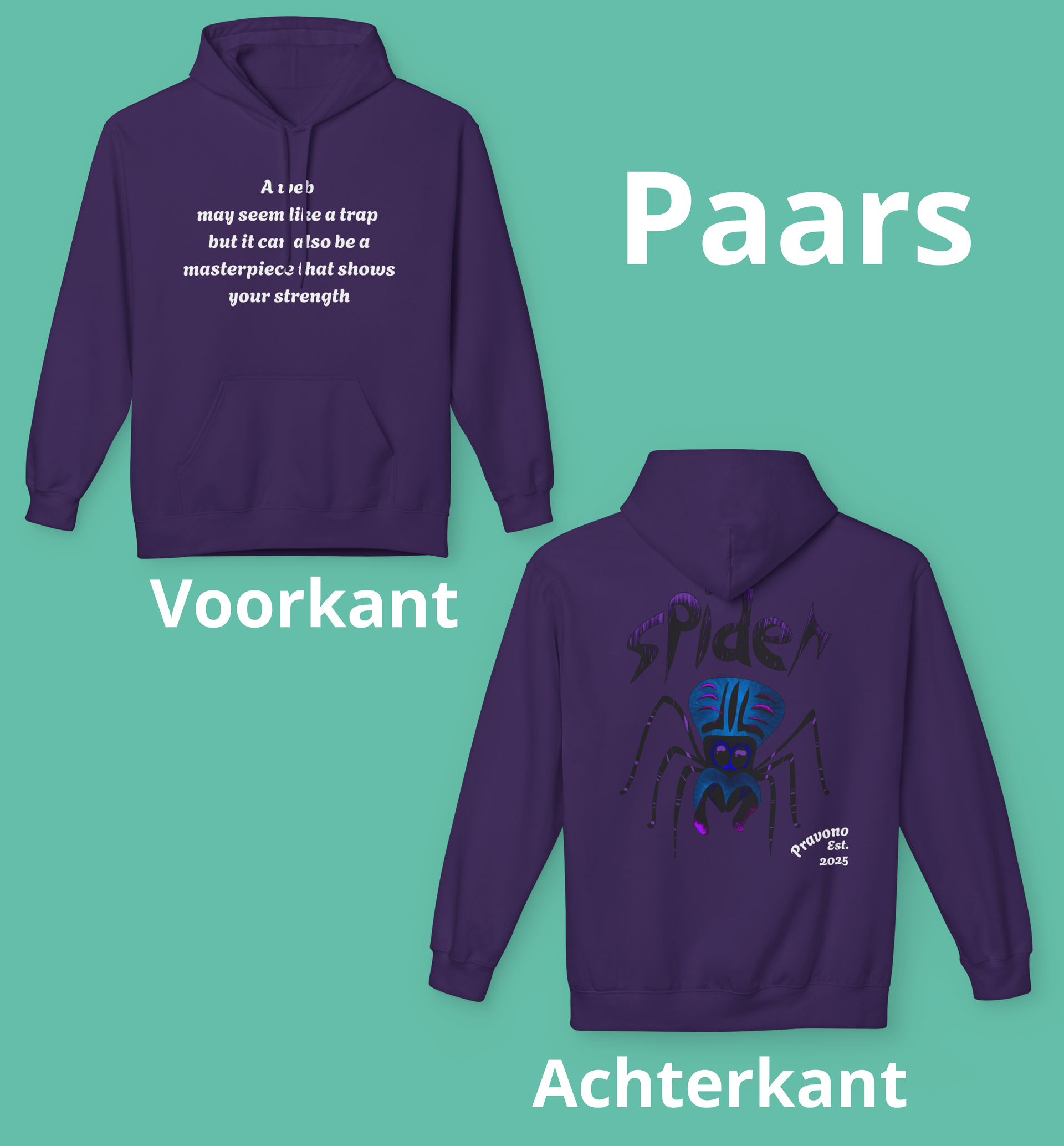 Masterpiece spin02 Hoodie with Strength in Every Thread by Pravono