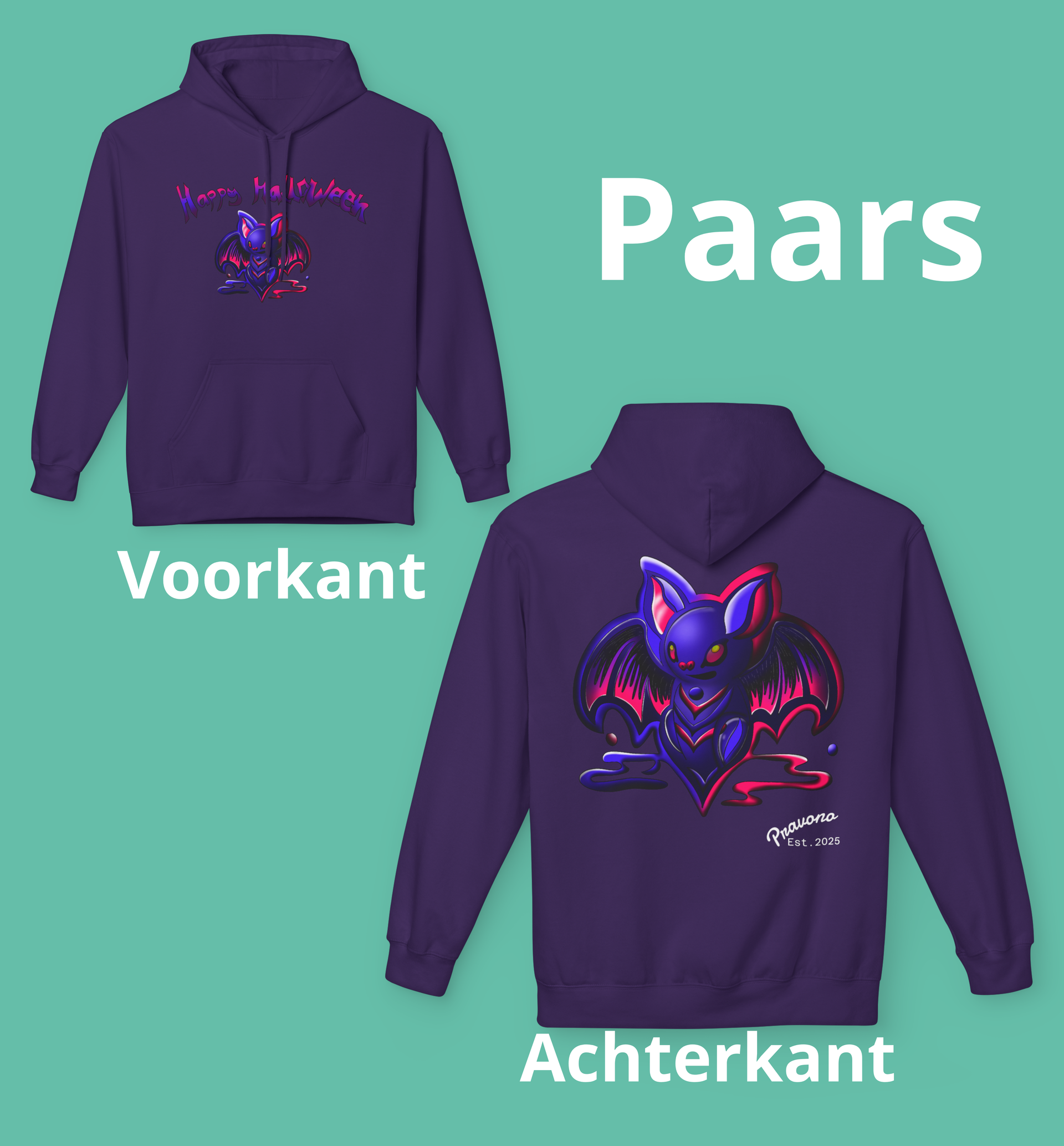 Candy Pink Bat Hoodie for Sweet Chaos by Pravono
