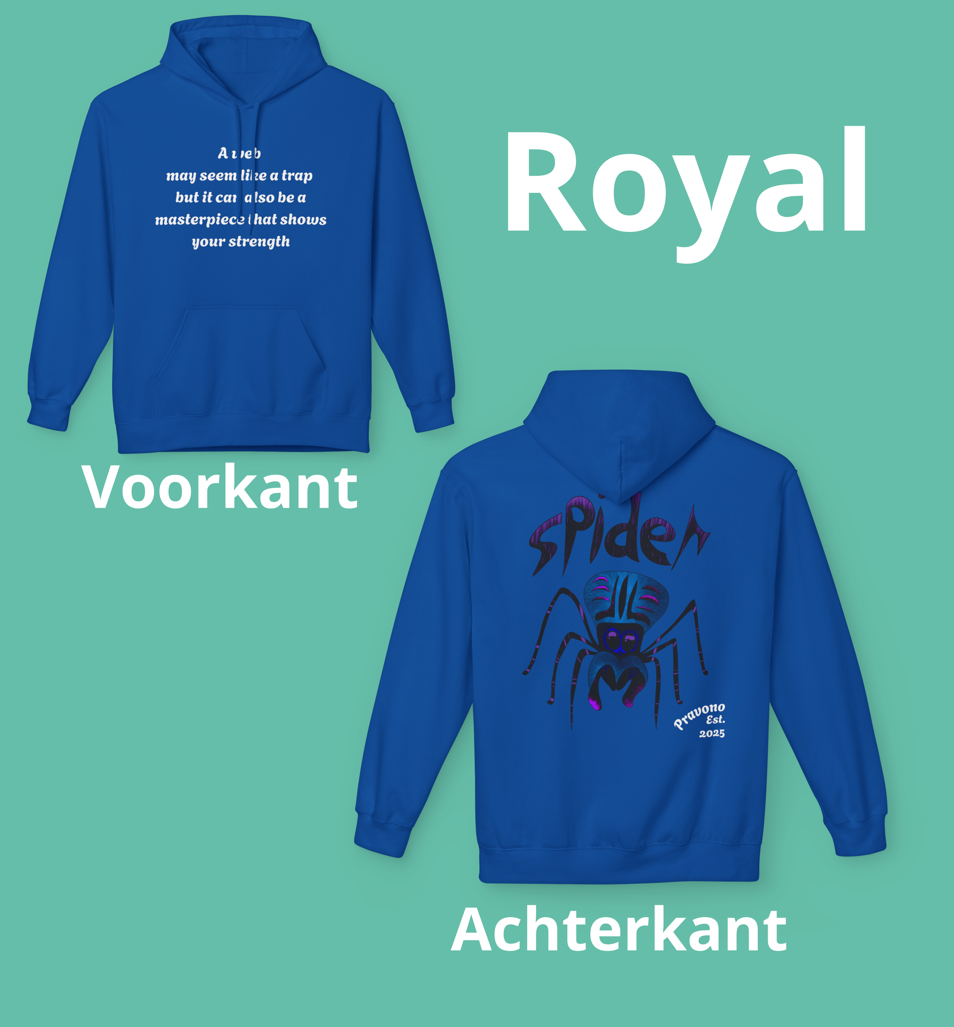 Masterpiece spin02 Hoodie with Strength in Every Thread by Pravono