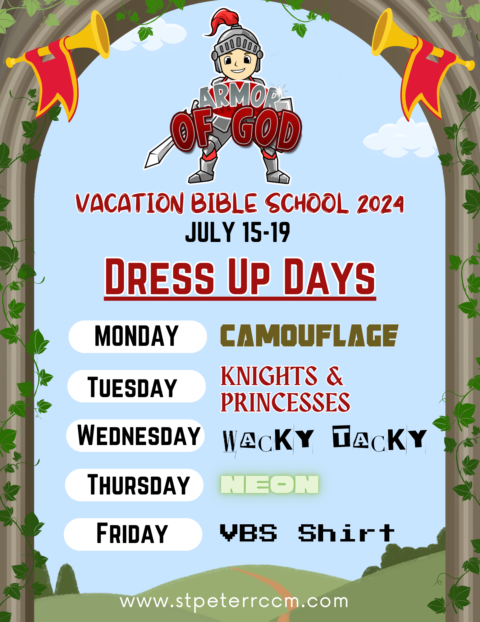 Vacation Bible School 2024 Armor of God