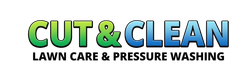 Logo for Cut & Clean, featuring green-to-blue gradient text 