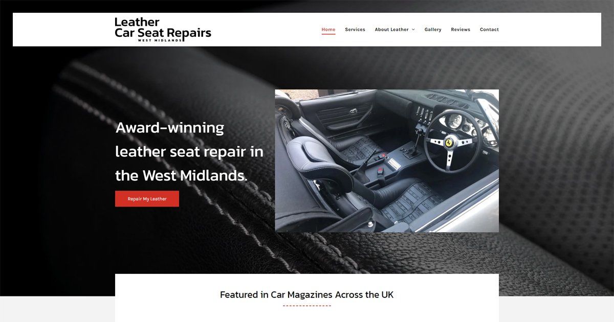 Image of Leather Car Seat Repairs West Midlands