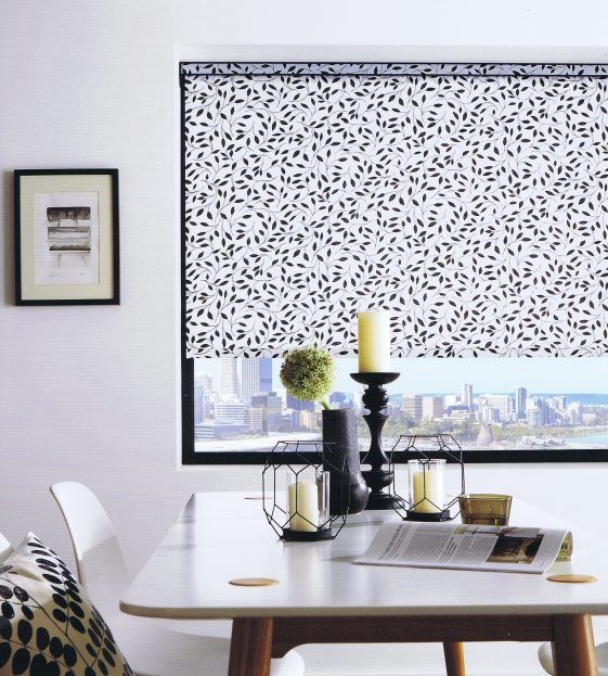 Dining Room Patterned Blinds — Abundance Blinds In Budgewoi, NSW