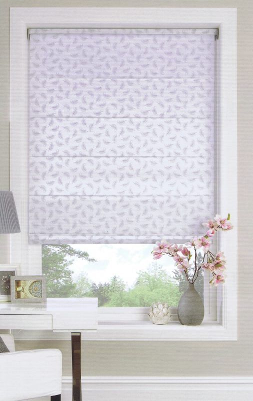 Window With Floral Roman Blinds — Abundance Blinds In Morisset, NSW