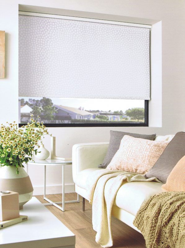 Living Room With White Sofa — Abundance Blinds In Charmhaven, NSW