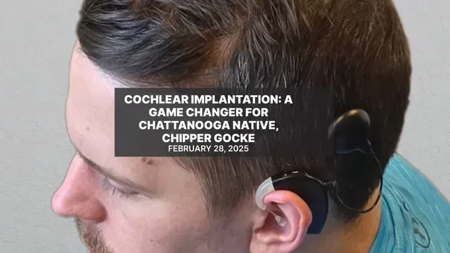 A man with a cochlear implant in his ear.