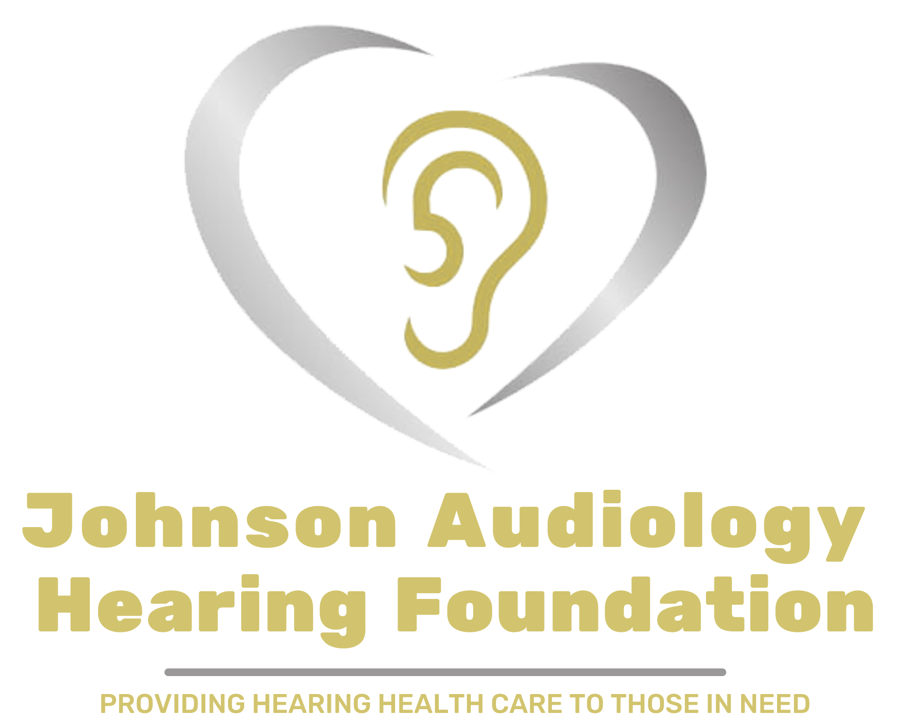 The logo for the johnson audiology hearing foundation