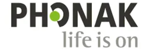 A logo for phonak that says life is on