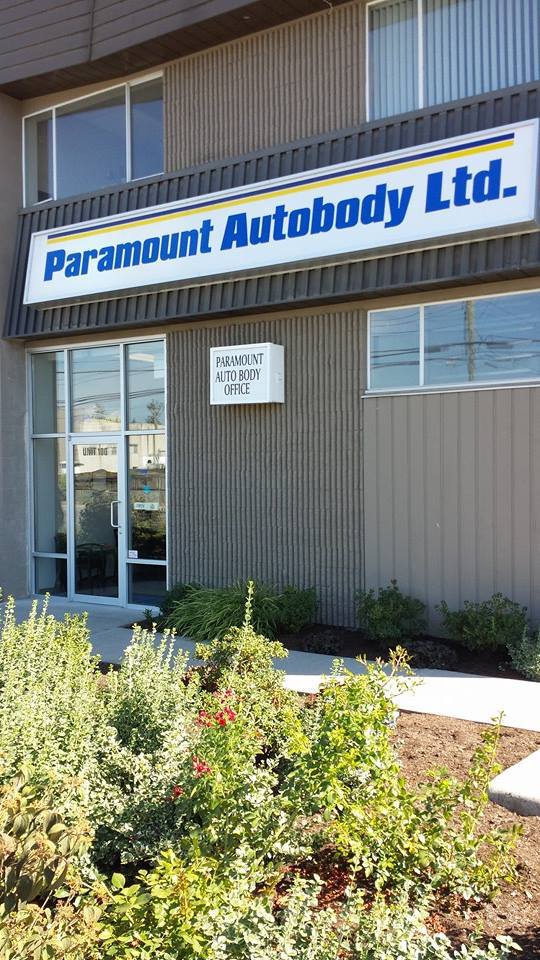 facade of our auto paint services shop in Abbotsford