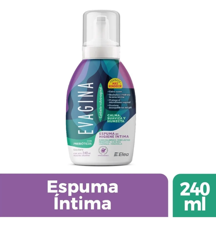 Evagina Espuma De Higiene Íntima X 240 Ml