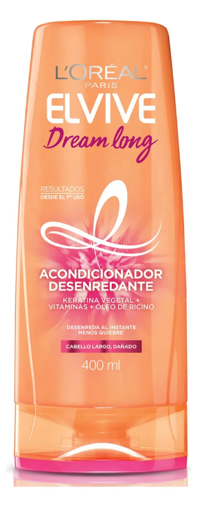 Una botella de acondicionador L'Oréal Elvive Dream Long