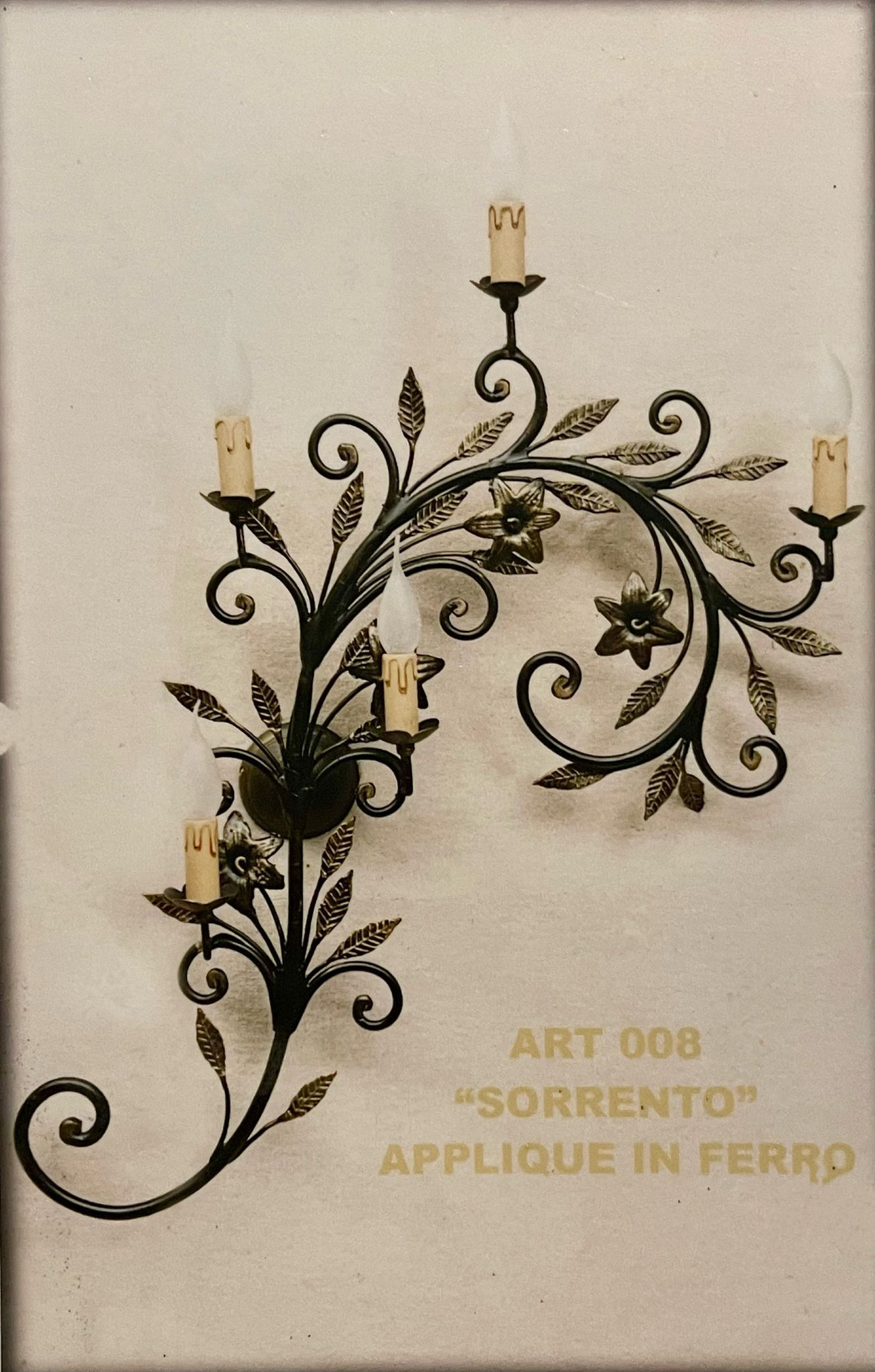 portacandele da parete