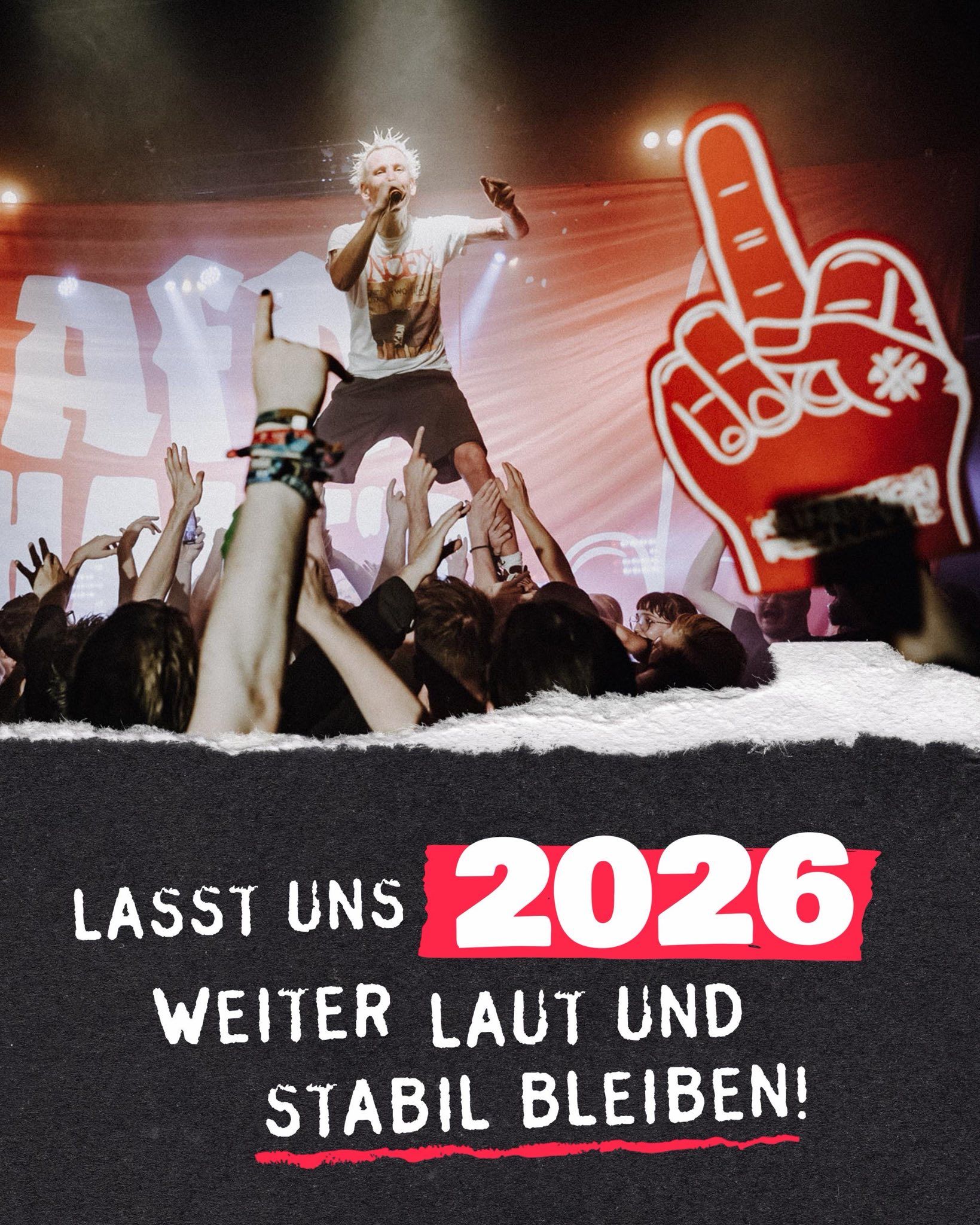 Lasst uns 2026 weiter laut und stabil bleiben!