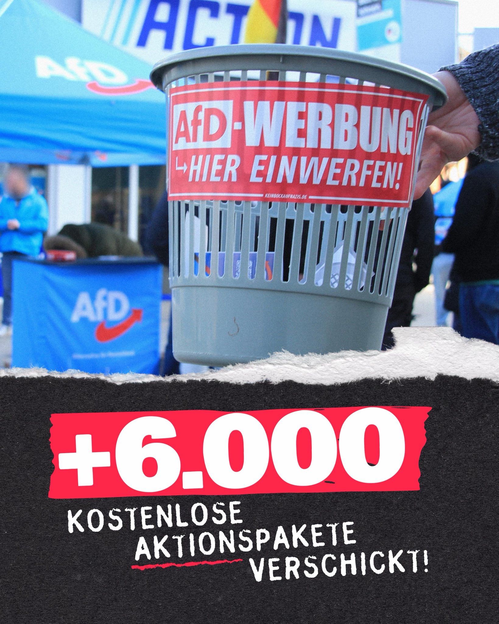 Über 6000 kostenlose Aktionspakete verschickt!