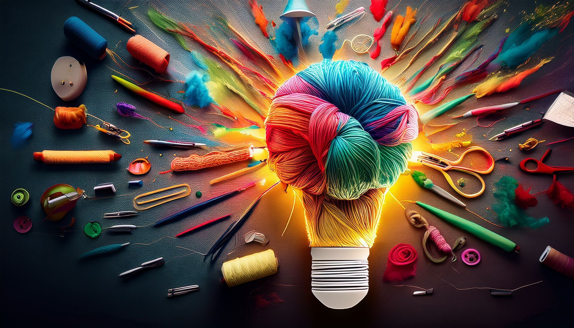 Um despertador cercado por números e um caderno em um fundo colorido.