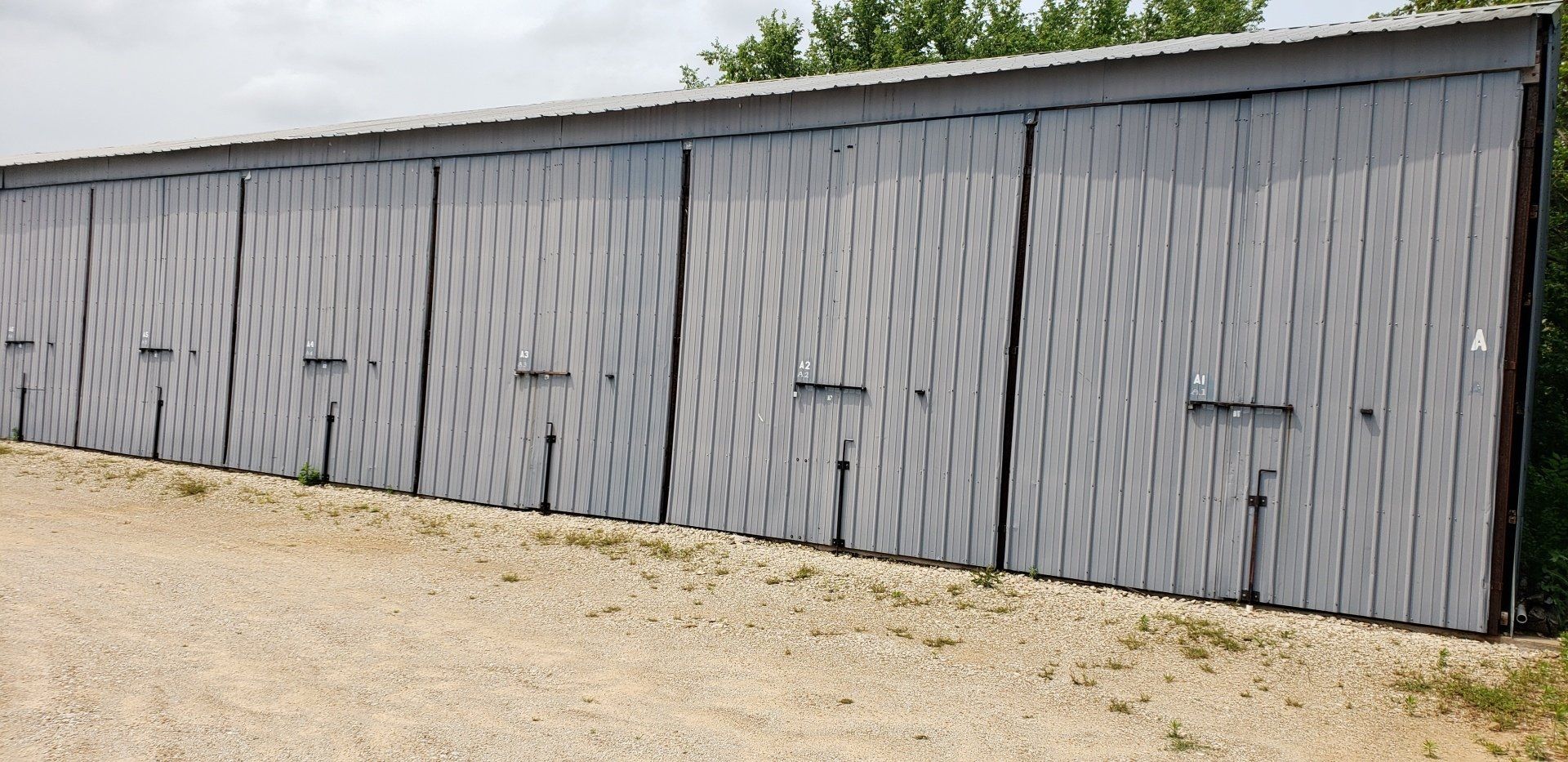 Ponca City storage units that come in various sizes.