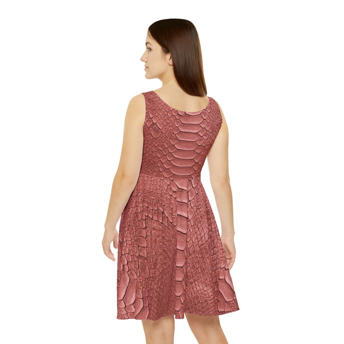 Snake Skin Skater Dress
