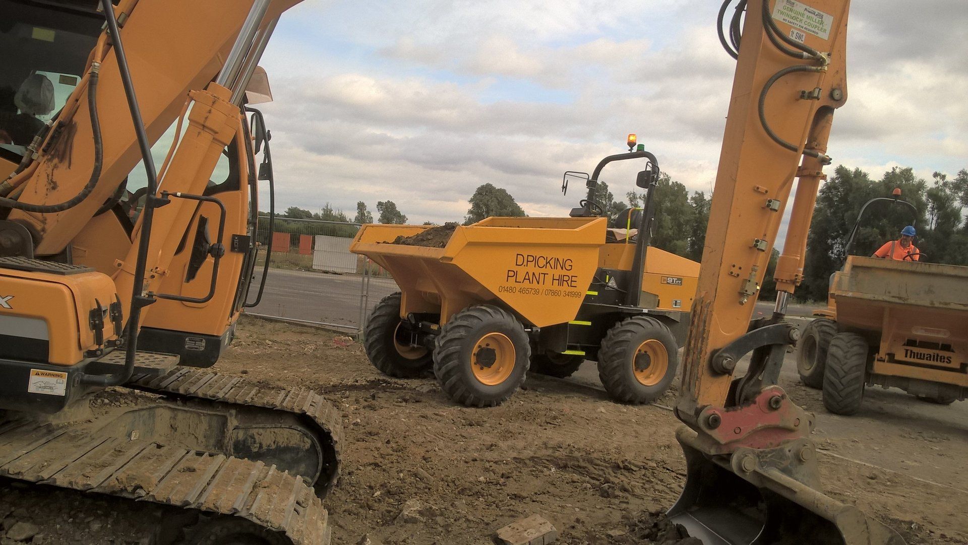 Digger hire at D Picking