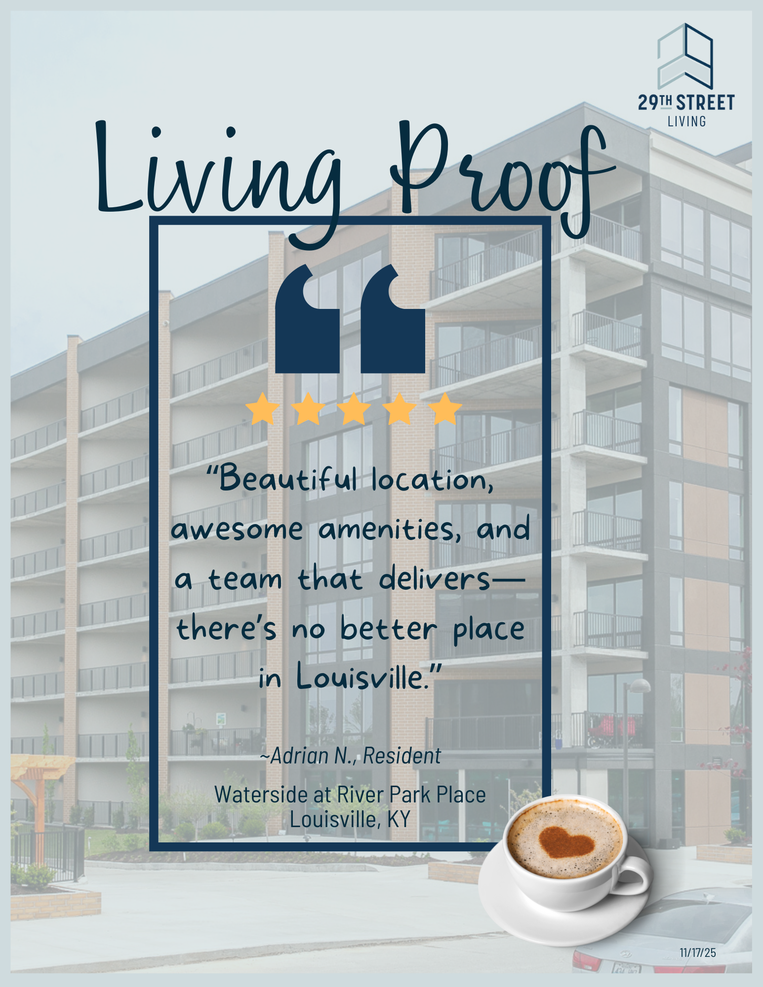 Living Proof: Adrian's Story at Waterside at River Park Place