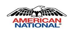 The american national logo has a bald eagle on it.