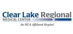 The clear lake regional medical center logo is an hca affiliated hospital.