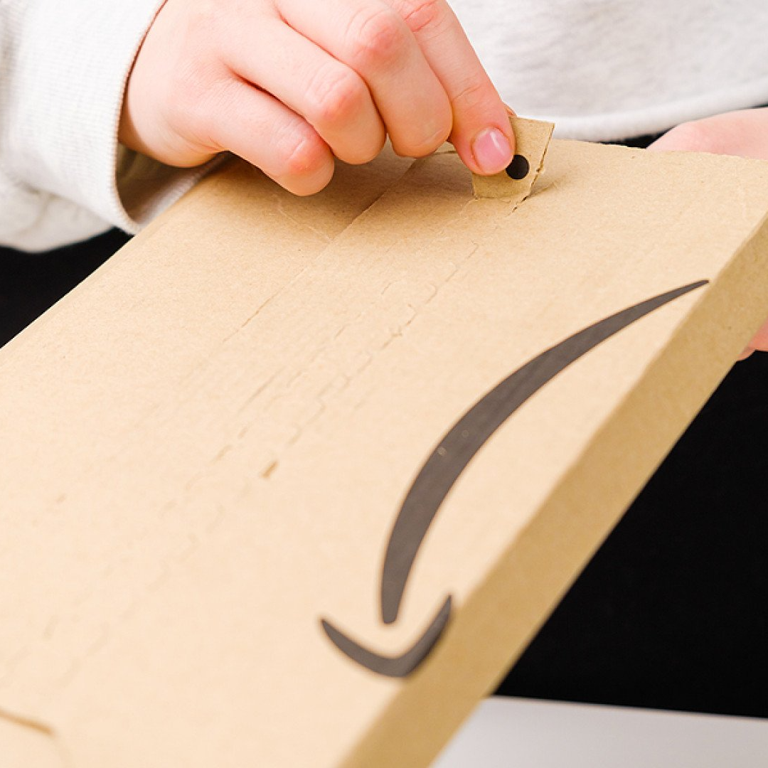 amazon package being delivered 