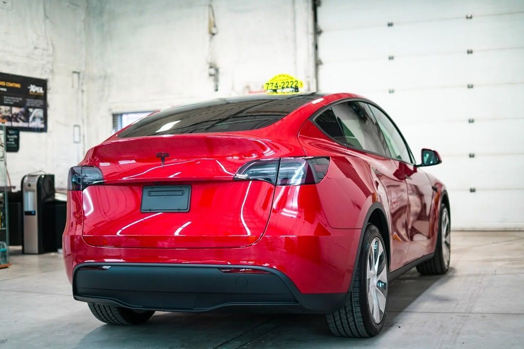 Ceramic coating on car