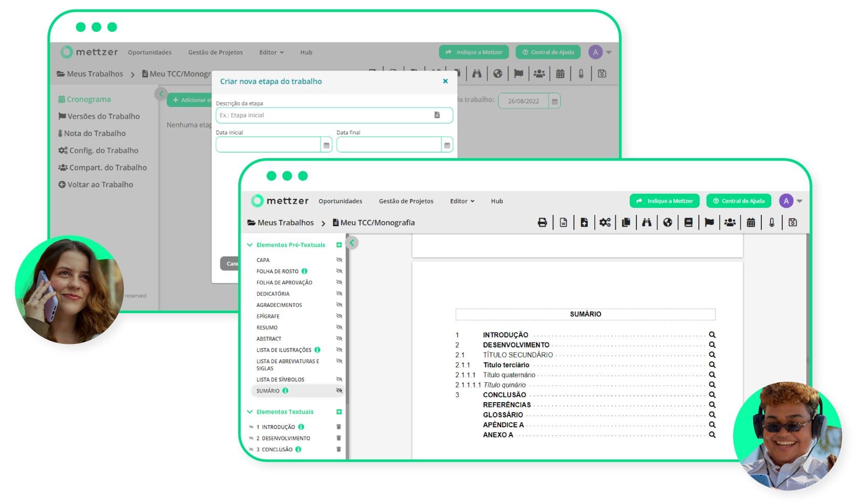 Plataforma Mettzer para formatação automática de trabalhos acadêmicos nas normas ABNT e APA