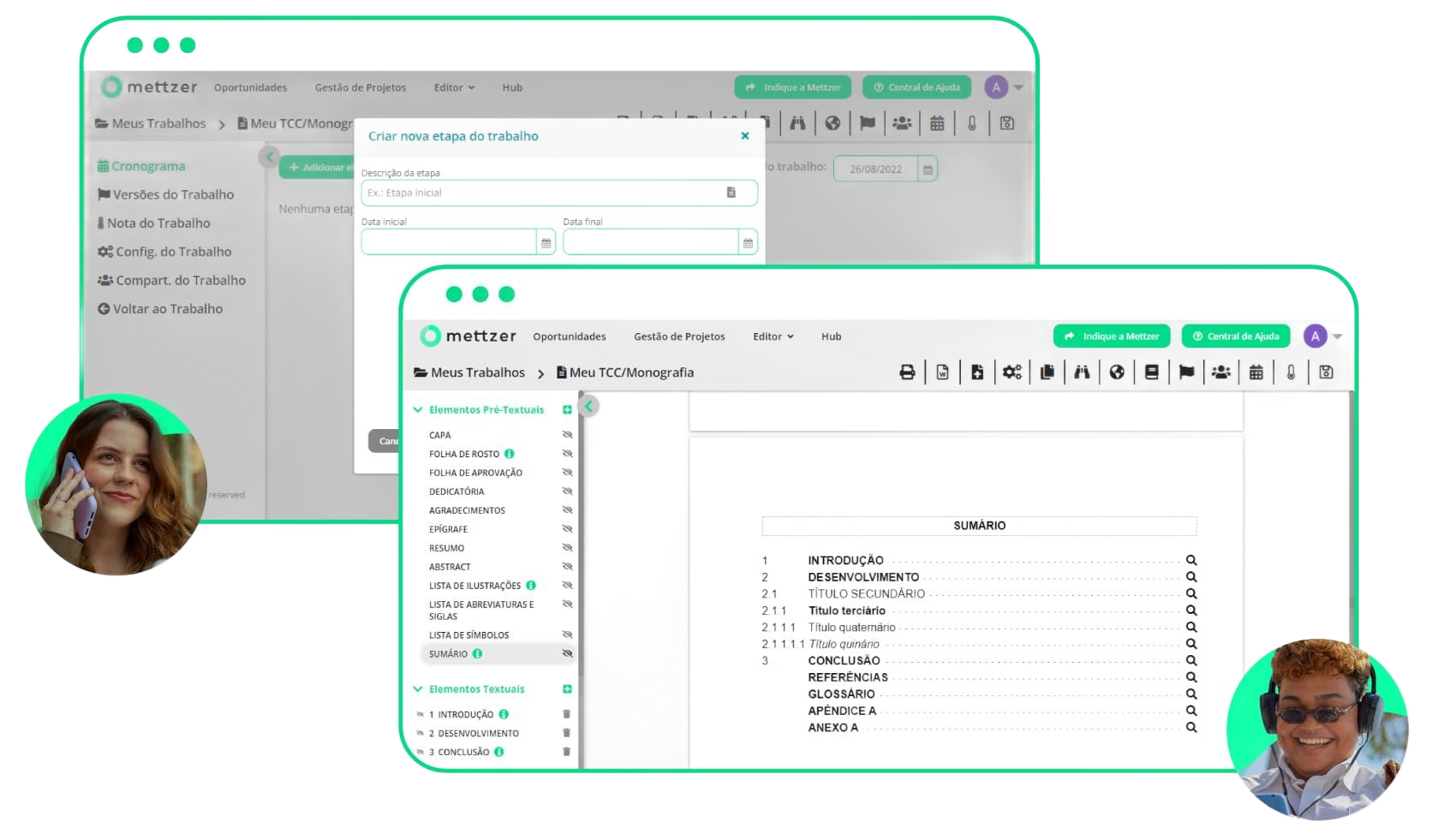 Plataforma Mettzer para formatação automática de trabalhos acadêmicos nas normas ABNT e APA