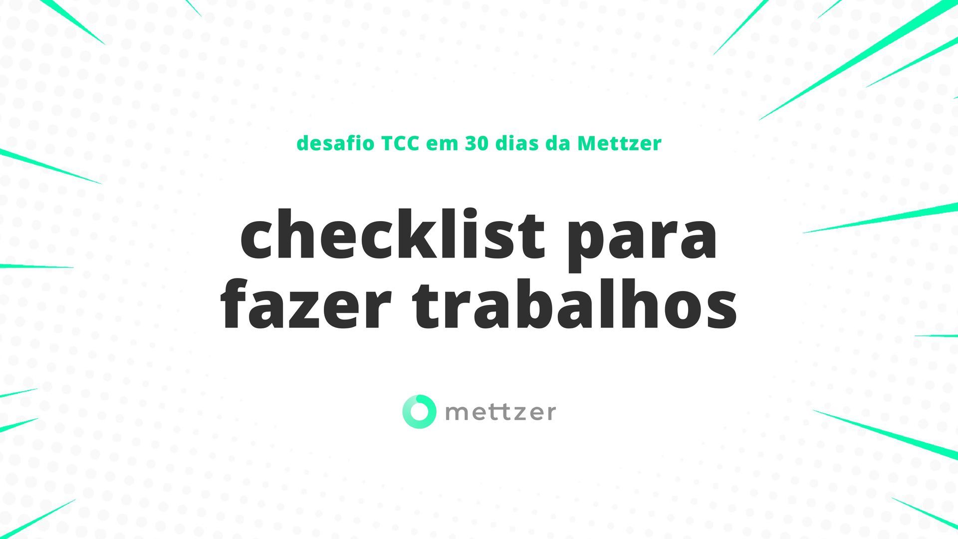 checklista para trabalhos
