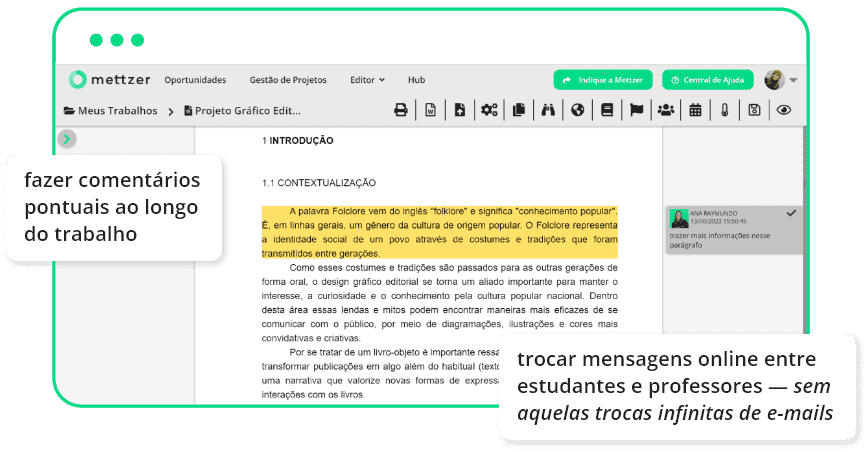 comentários
