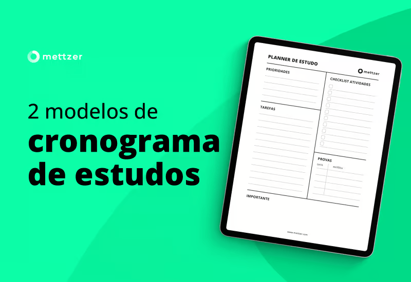 Cronograma de estudos para organização de tempo e planejamento eficiente para a conclusão de TCC e provas.