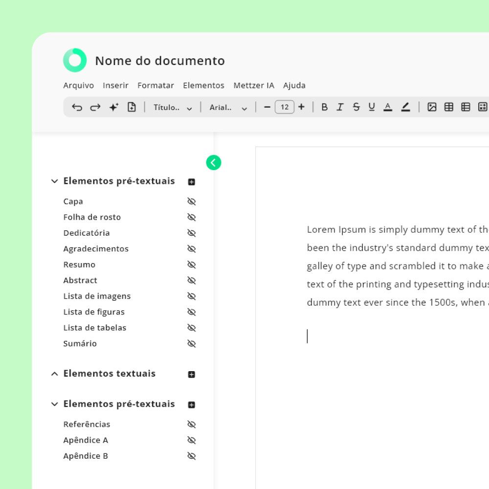 Editor online Mettzer: IA e formatação automática para TCCs, artigos científicos e documentos profissionais