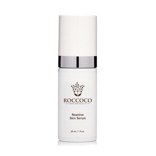 Roccoco Reactive Skin Serum Is A White Bottle With A Silver Cap — Mackay Skin Clinic In North Mackay, QLD