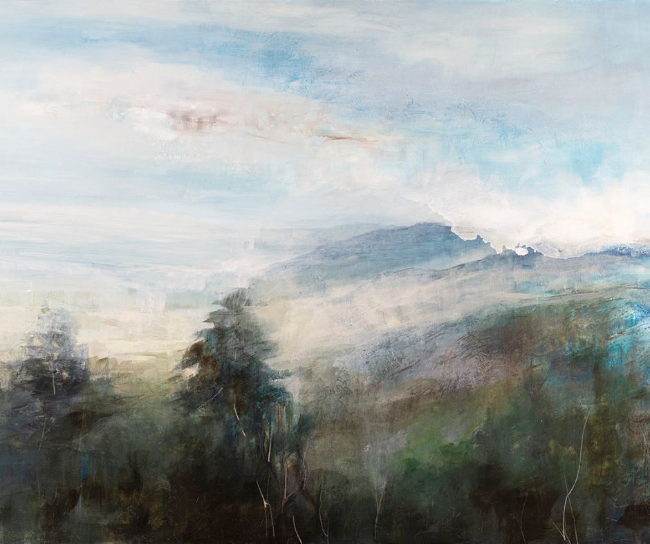 We'll explore the steps to create an atmospheric, contemporary landscape led by J Austin Jennings. She will share her signature techniques and guide you into creating your own stunning work of art. We will help you step outside the bounds of tightly drawn, rigidly styled land-scapes and all the paint to speak to you.