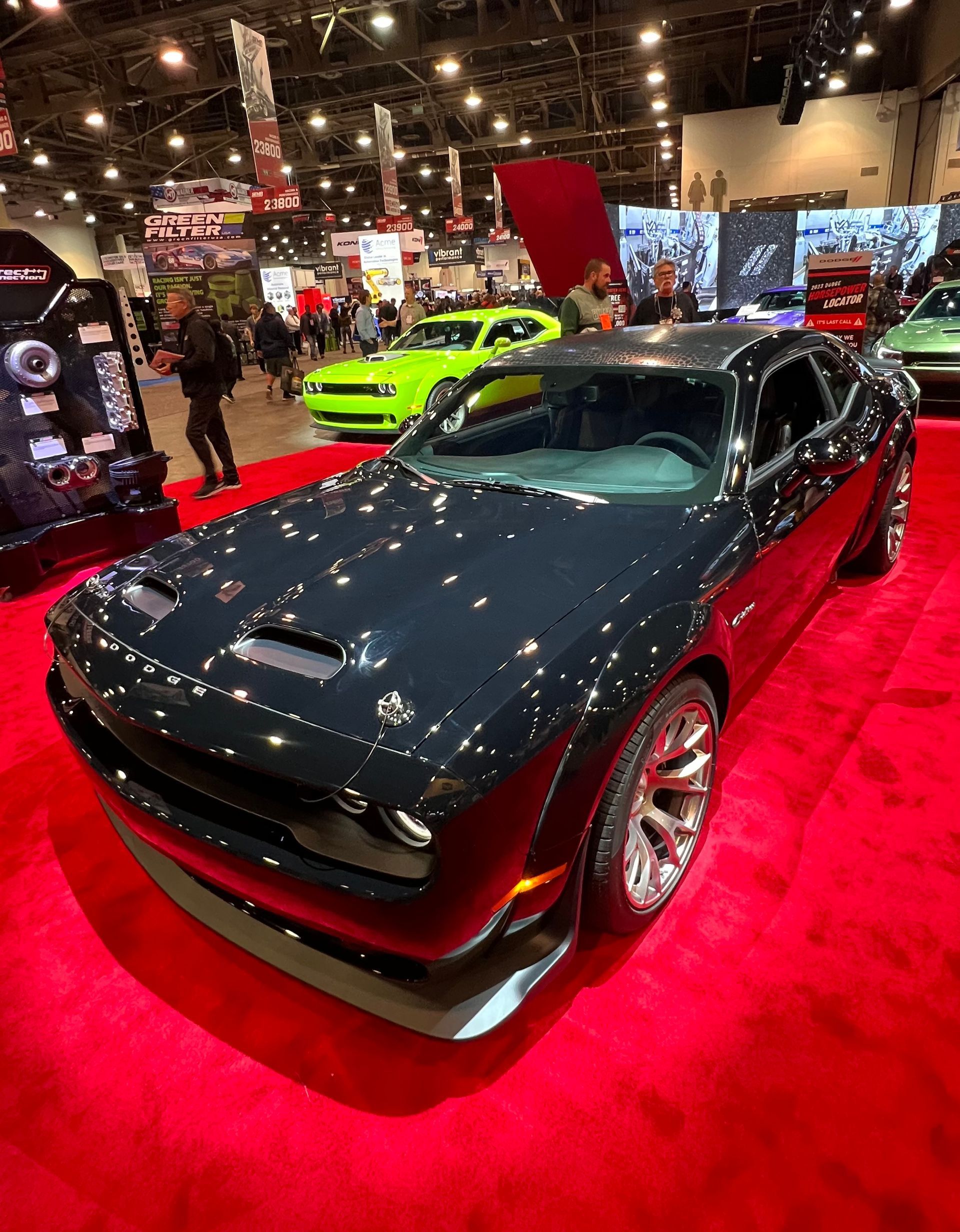Dodge Challenger in the Dodge Booth