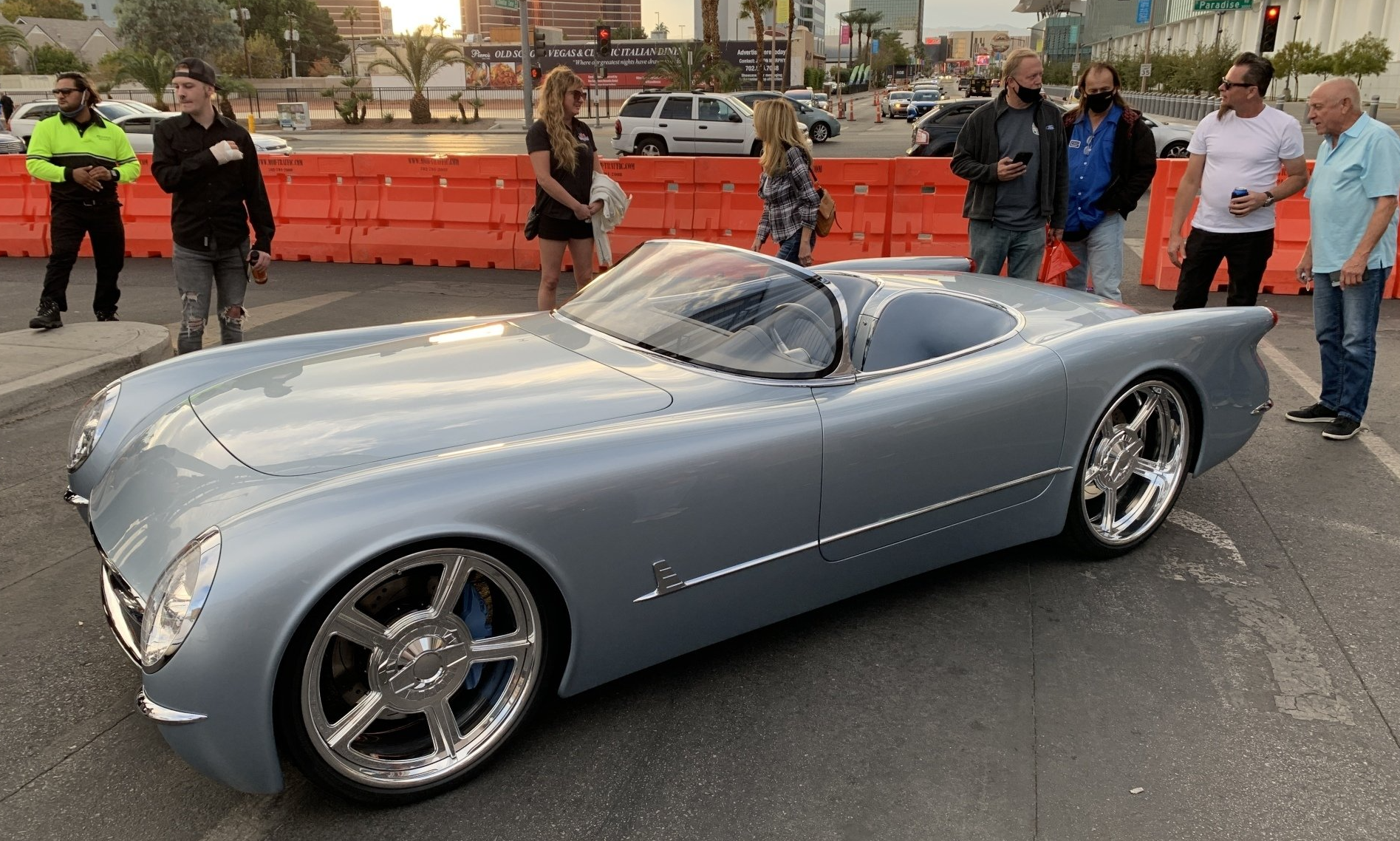 Kindig-It Design blue Lingenfelter powered 53 Corvette Concept