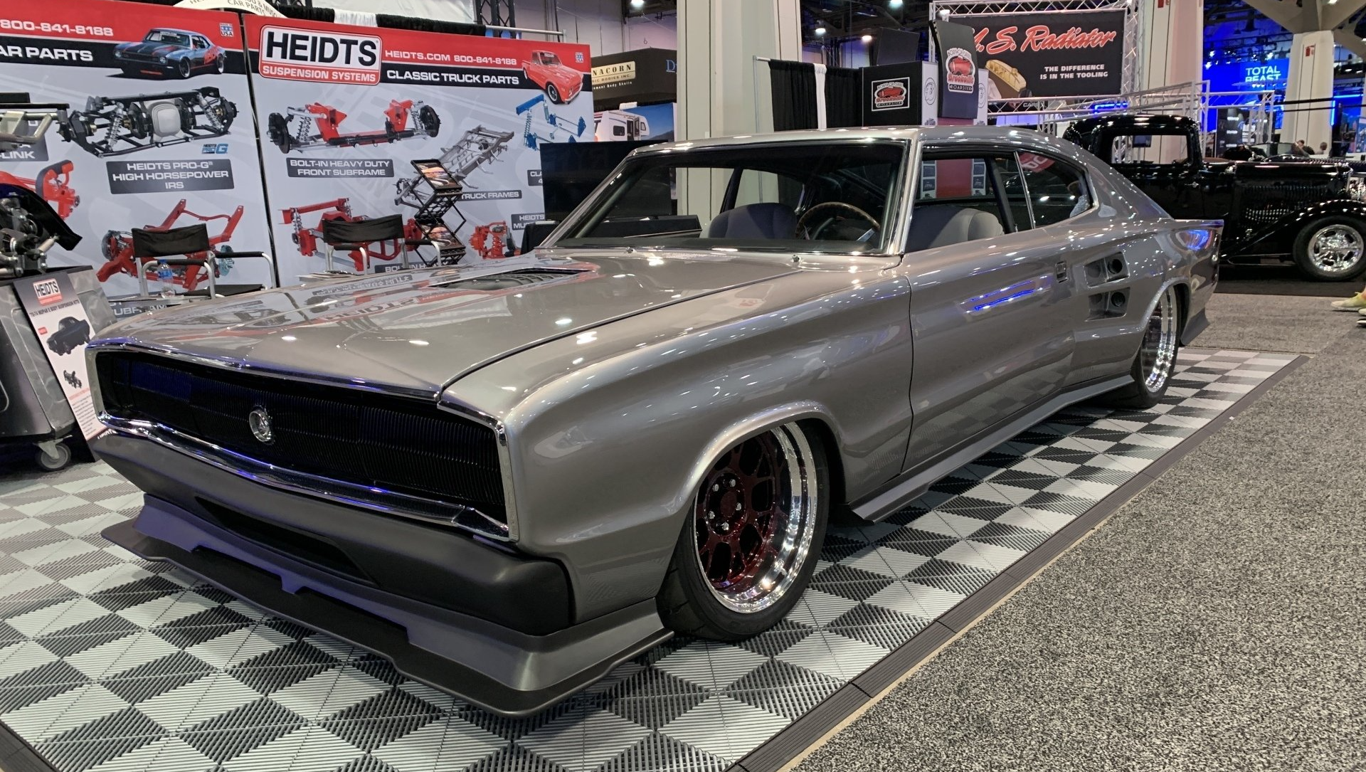 Willie B’s “Sick Six Six” 66 Wide Body Charger at the Heidts Booth