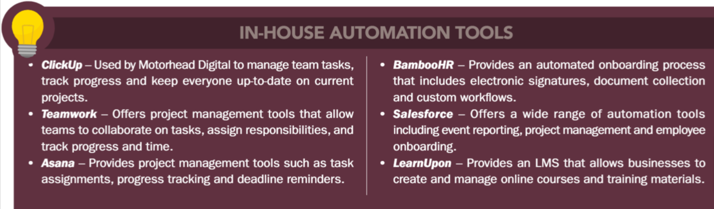 In-House Automation Tools