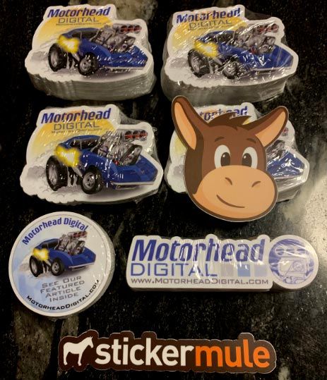 Stickers hot off the press and ready for the PRI show