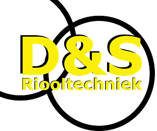 Een logo voor een bedrijf genaamd d & s riooltechniek