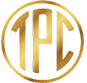 Een gouden tpc-logo in een cirkel op een witte achtergrond.