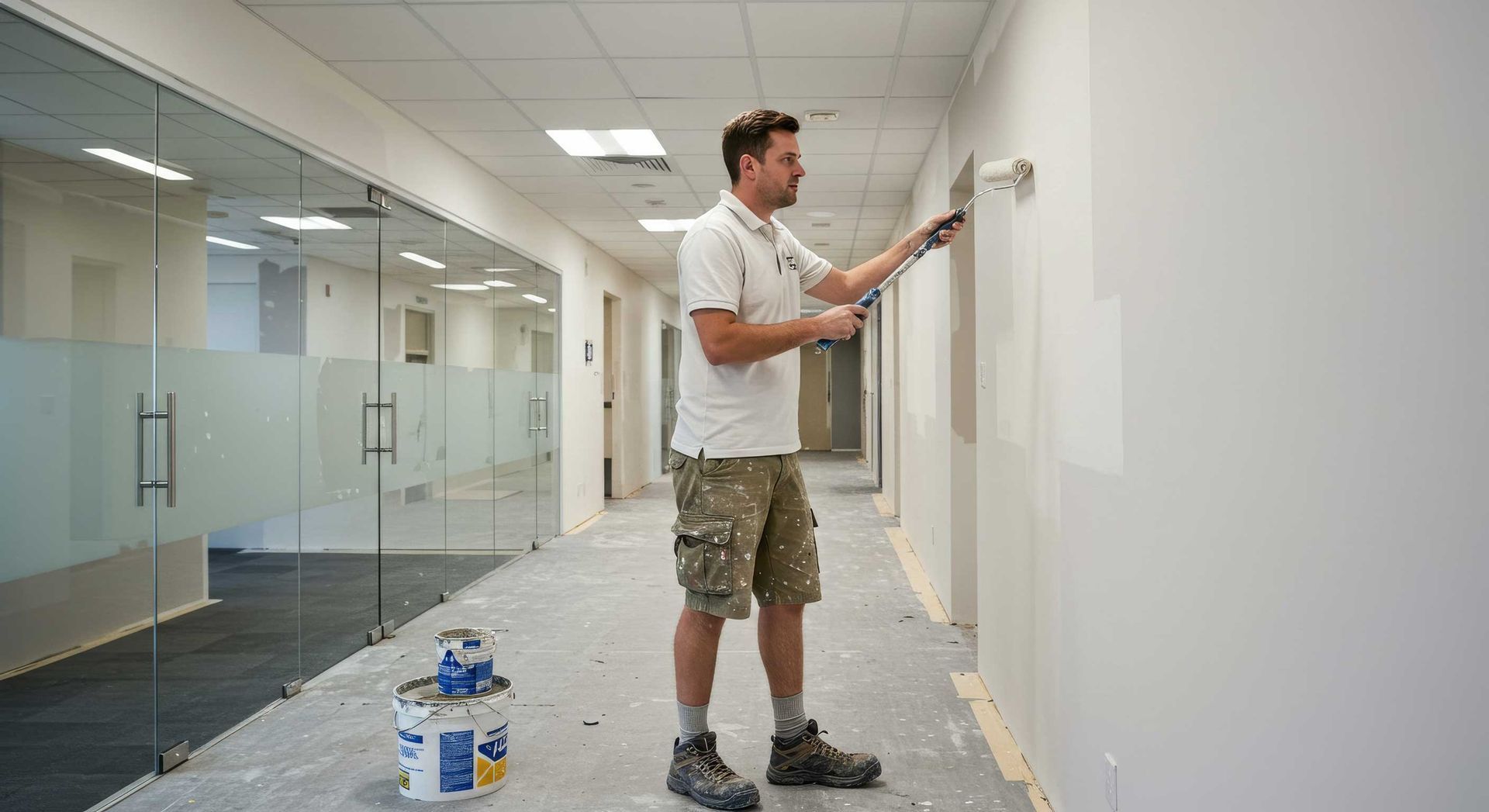 Freshly Painted Business Facade in Hervey Bay