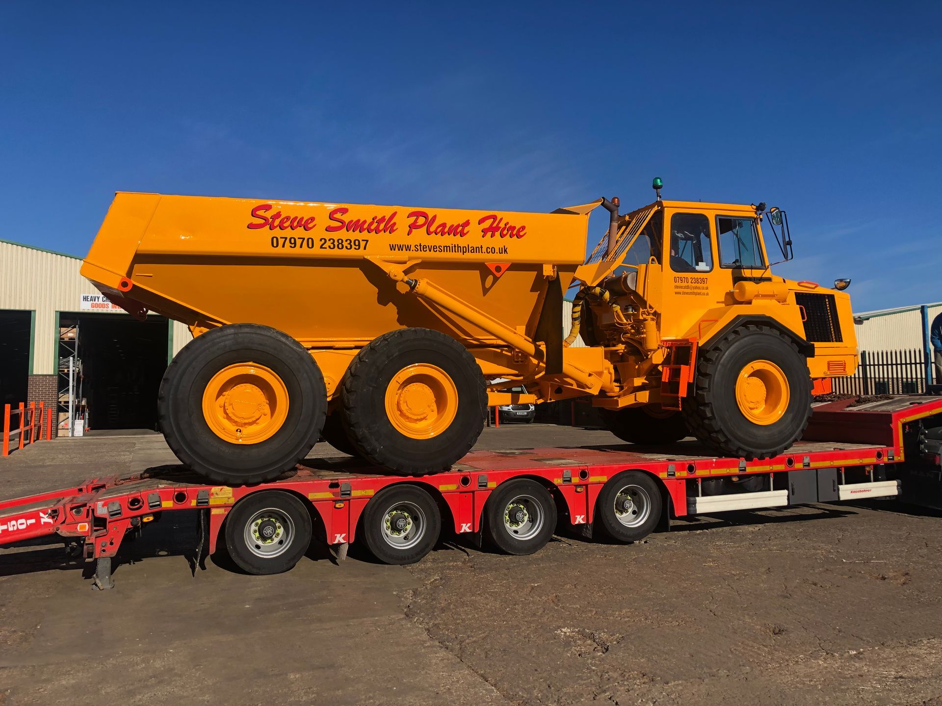 Painting the dumper truck