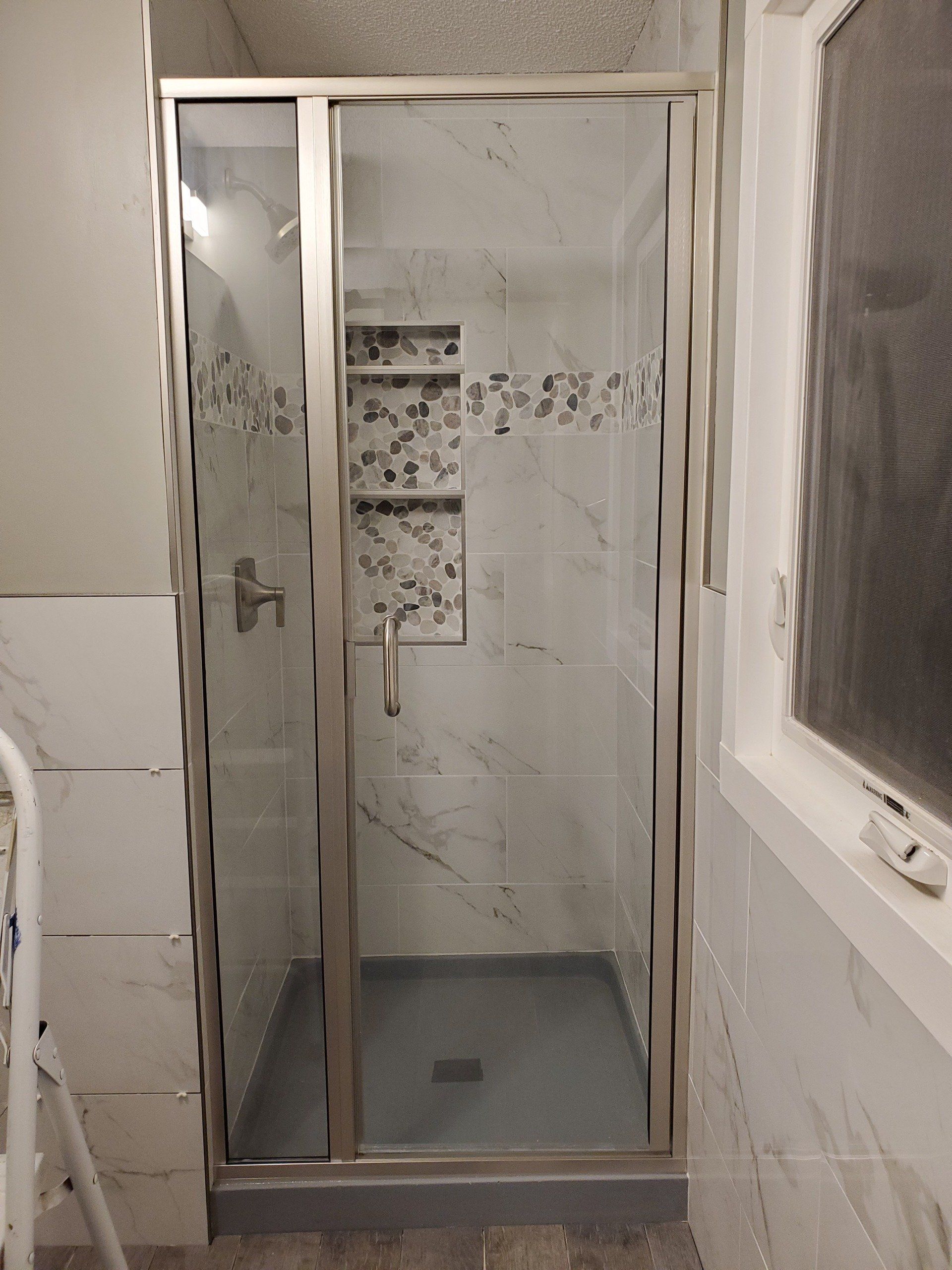 Simple Bathroom Door Glass — Buffalo, MN — Rhode’s Lock And Glass